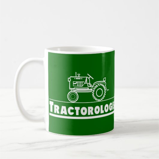 Grüner Traktor Kaffeetasse (Links)