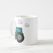 Grüner Traktor Kaffeetasse (Vorderseite Links)