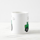 Grüner Traktor Kaffeetasse (Mittel)