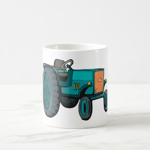 Grüner Traktor Kaffeetasse