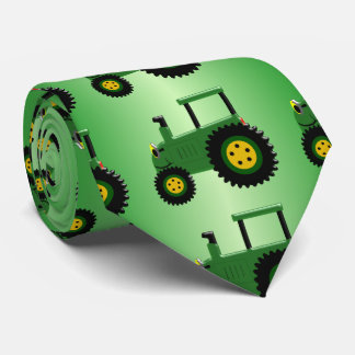 Grüner Traktor Krawatte