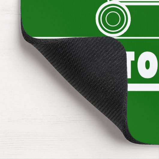 Grüner Traktor Mousepad (Ecke)