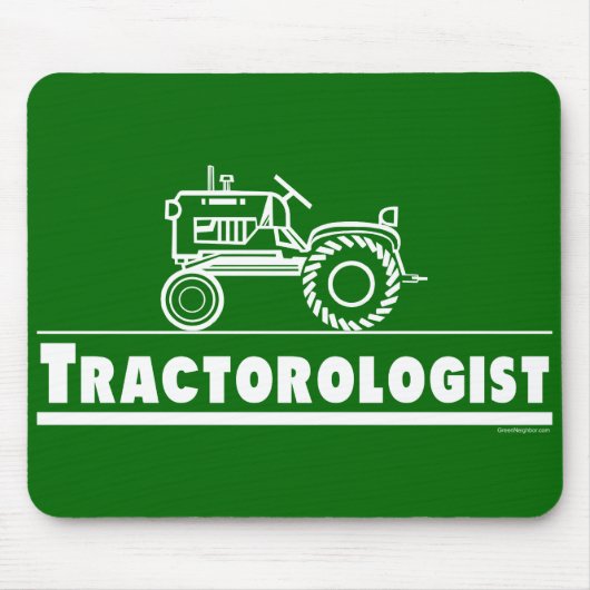 Grüner Traktor Mousepad (Vorne)