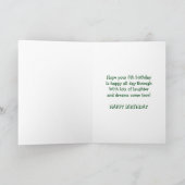 Grüner Traktor Personalisiert 5. Geburtstag Karte (Innenseite)