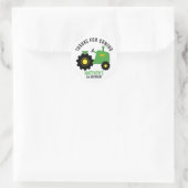 Grüner Traktor Rasenmäher Aufkleber (Tasche)