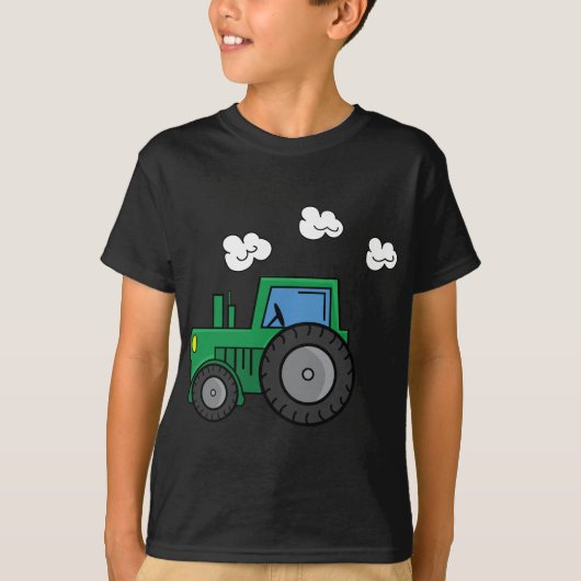 Grüner Traktor T-Shirt (Vorderseite)