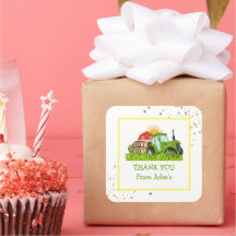 Grüner Traktor | Thema Landwirtschaft Geburtstagsp