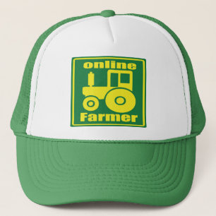 grüner Traktor Truckerkappe