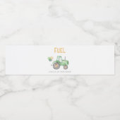 Grüner Traktor Wasserflaschenetikett (Einzelnes Label)