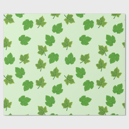 Grüner Traubenleaf Geschenkpapier (Flach)