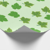 Grüner Traubenleaf Geschenkpapier (Ecke)