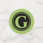 Grüner Traubentisch Confetti Konfetti (Klein Vorderseite)