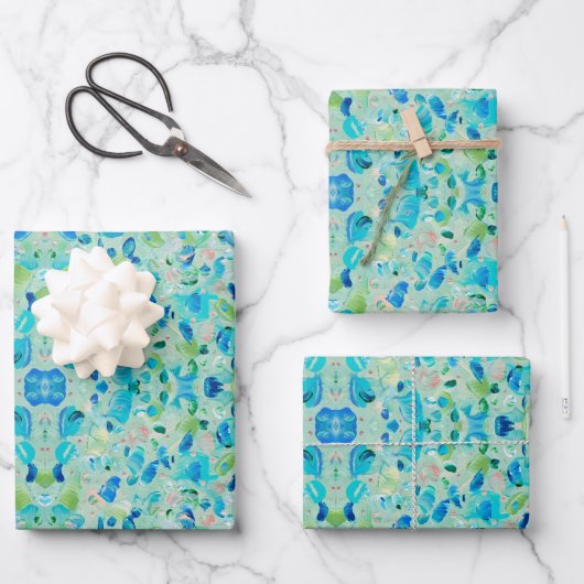 Grüner Traum Geschenkpapier Set (Vorderseite)