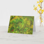 grüner Traum Karte (Gelbe Blume)