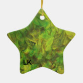 grüner Traum Keramik Ornament (Hinten)