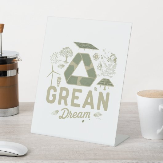 Grüner Traum Sockelschild (In SItu)