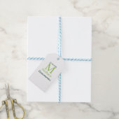 grüner Trauzeuge Name Buchstabe Datum männlich Pas Geschenkanhänger (Mit Garn)