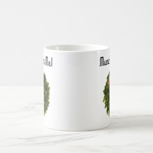 Grüner Tree Munchies für Rentier Kaffeetasse (Mittel)