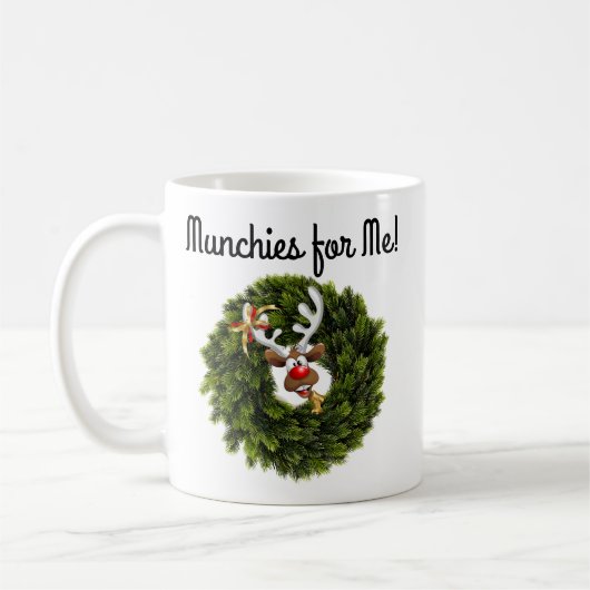 Grüner Tree Munchies für Rentier Kaffeetasse (Links)