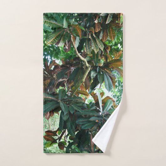 Grüner Tropenwald Badhandtuch Set (Handtuch)