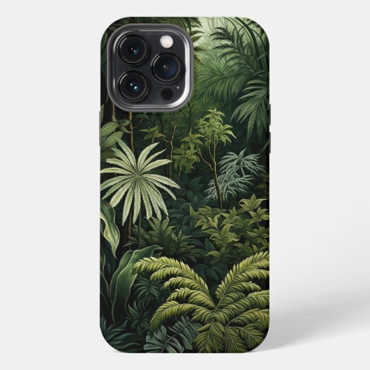 Grüner Tropenwald iPhone Hülle (Rückseite)