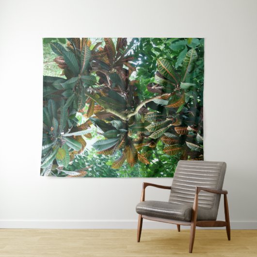 Grüner Tropenwald Wandteppich (Beispiel (Horizontal))