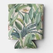 Grüner Tropischer Dschungel Banana Tree Strelitzia Dosenkühler (Vorderseite)