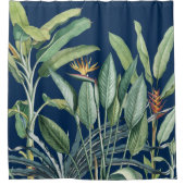 Grüner Tropischer Dschungel Banana Tree Strelitzia Duschvorhang (Vorderseite)