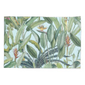 Grüner Tropischer Dschungel Banana Tree Strelitzia Kissenbezug (Rückseite)