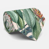 Grüner Tropischer Dschungel Banana Tree Strelitzia Krawatte (Gerollt)