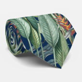 Grüner Tropischer Dschungel Banana Tree Strelitzia Krawatte (Gerollt)