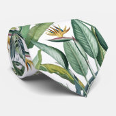 Grüner Tropischer Dschungel Banana Tree Strelitzia Krawatte (Gerollt)