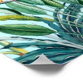 Grüner Tropischer Dschungel Banana Tree Strelitzia Poster (Ecke)