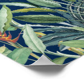 Grüner Tropischer Dschungel Banana Tree Strelitzia Poster (Ecke)