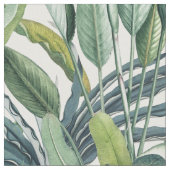 Grüner Tropischer Dschungel Banana Tree Strelitzia Stoff (Nahaufnahme)