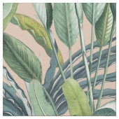 Grüner Tropischer Dschungel Banana Tree Strelitzia Stoff (Nahaufnahme)
