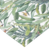 Grüner Tropischer Dschungel Banana Tree Strelitzia Tischdecke (Schrägansicht)