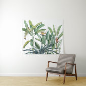 Grüner Tropischer Dschungel Banana Tree Strelitzia Wandteppich (Beispiel (Horizontal))
