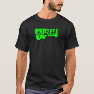 grüner tropischer hawaiischer uke Ukuleleentwurf T-Shirt