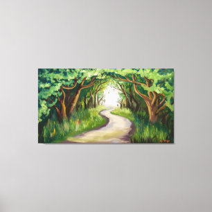 Grüner Tunnel Leinwanddruck