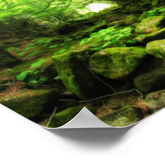 Grüner Tunnel Poster (Ecke)