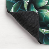 Grüner u. weißer Succulent Mousepad (Ecke)