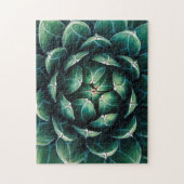 Grüner u. weißer Succulent Puzzle (Vertikal)