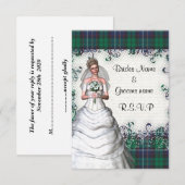 Grüner UAWG RSVP Karte (Vorne/Hinten)