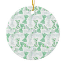 Grüner und blauer Bogen-Krawatten-Entwurf BOWTIES