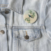 Grüner und blauer Gould Kolibri Button (Beispiel)