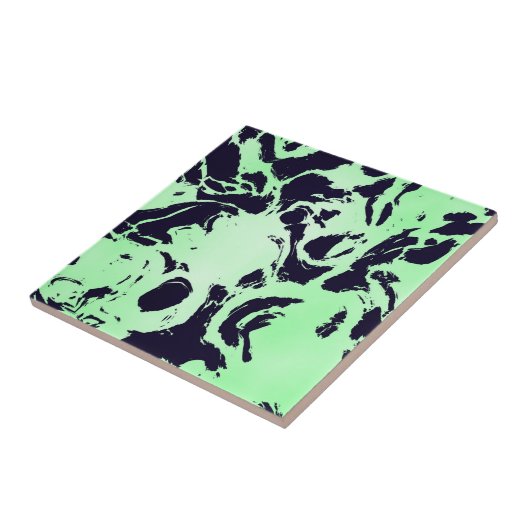 Grüner und blauer Marmor Fliese (Seite)