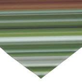 Grüner und brauner Streifen Kurzer Tischläufer (Ecke)
