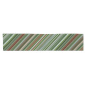 Grüner und brauner Streifen Kurzer Tischläufer (Horizontal)
