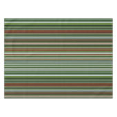 Grüner und brauner Streifen Tischdecke (Vorderseite (Horizontal))